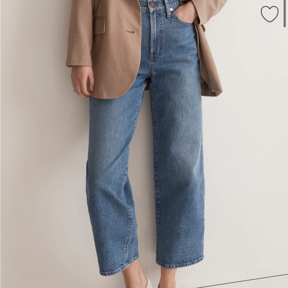 NWT Madewell Perfect Vintage Wide Leg Jean in Cresslow Wash - Picture 8 of 10